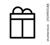 gift icon or logo isolated sign ... | Shutterstock .eps vector #1924905188