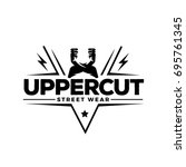 uppercut street wear logo... | Shutterstock .eps vector #695761345