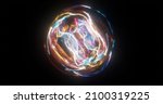 Energetic Glowing Orb  Abstract ...