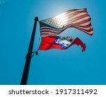 United States Flag And Arkansas ...