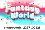fantasy world editable vector...