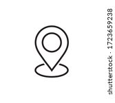 location  pin  pointer icon... | Shutterstock .eps vector #1723659238