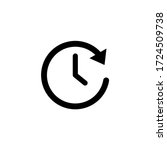 time icon vector. clock icon... | Shutterstock .eps vector #1724509738