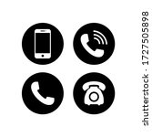 phone icon vector. mobile phone ... | Shutterstock .eps vector #1727505898