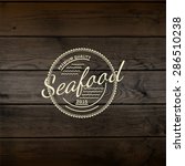 seafood badges logos and labels ... | Shutterstock .eps vector #286510238