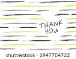 thank you card. thanks sticker. ... | Shutterstock .eps vector #1947704722