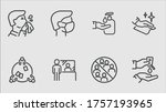 set of vector icons. includes... | Shutterstock .eps vector #1757193965