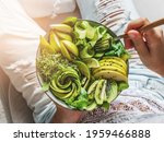 woman in jeans holding fresh... | Shutterstock . vector #1959466888