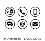 contact us icon. website icon... | Shutterstock .eps vector #1730062708