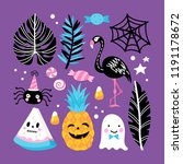 halloween holiday creative... | Shutterstock .eps vector #1191178672
