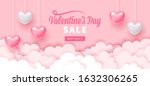 valentines day holiday banner... | Shutterstock .eps vector #1632306265