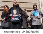 Small photo of New York, NY, USA February 24, 2024: Gathering outside the Russian COnsulate to honor Alexei Navalny 9 days after his death.