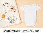 Mockup Of White Infant Bodysuit ...