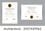 golden color certificate award... | Shutterstock .eps vector #2037435962