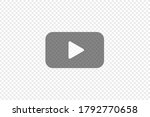 transparent play button  simple ... | Shutterstock .eps vector #1792770658
