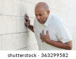 Man Having A Heart Attack. 