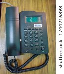 Small photo of Kannur , Kerala / India - 05 28 2020 : Caller ID type Landphone used by Bharat Sanchar Nigam Limited BSNL in India