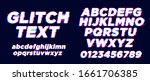 modern glitch text style effect ... | Shutterstock .eps vector #1661706385