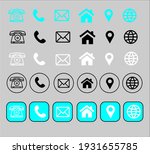 contact information icon... | Shutterstock .eps vector #1931655785