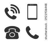 phone icon symbol set.... | Shutterstock .eps vector #1921936448