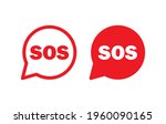 sos icon symbol button.... | Shutterstock .eps vector #1960090165