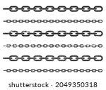 grunge seamless chain link... | Shutterstock .eps vector #2049350318