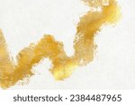 Small photo of Japanese background with gold pattern on white Japanese paper.