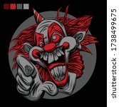 joker art joker illutration... | Shutterstock .eps vector #1738499675