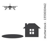 drone returns home icon  vector ... | Shutterstock .eps vector #1553033462