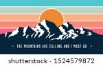vintage styled mountains banner ... | Shutterstock .eps vector #1524579872