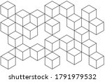 modern abstract boxes on white... | Shutterstock . vector #1791979532