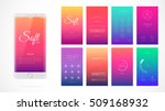 modern ui  gui screen vector... | Shutterstock .eps vector #509168932