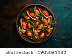 Cooked Mussels With Tomato...