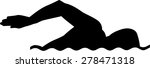 swimming silhouette | Shutterstock .eps vector #278471318