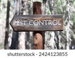Pest control phrase written on...