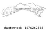 norwegian mountain landscape... | Shutterstock .eps vector #1676262568