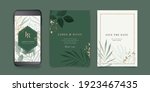 luxury green social media ... | Shutterstock .eps vector #1923467435