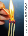 Small photo of I Love You on Match Sticks. Matchstick art photography used matchsticks to create a love concept. Close-up of burnt matchsticks.