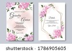 beautiful floral frame wedding... | Shutterstock .eps vector #1786905605