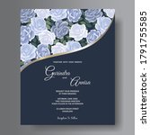 wedding invitation card... | Shutterstock .eps vector #1791755585