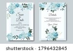 beautiful floral wreath wedding ... | Shutterstock .eps vector #1796432845