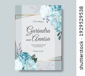  elegant wedding invitation... | Shutterstock .eps vector #1929529538