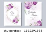  elegant wedding invitation... | Shutterstock .eps vector #1932291995