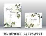 eucalyptus  wedding invitation... | Shutterstock .eps vector #1973919995