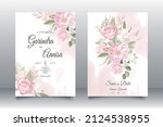 romantic  wedding invitation... | Shutterstock .eps vector #2124538955