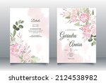 romantic  wedding invitation... | Shutterstock .eps vector #2124538982