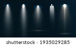 group of spotlights isolated on ... | Shutterstock .eps vector #1935029285