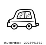 doodle car. funny sketch... | Shutterstock .eps vector #2023441982