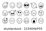 Doodle Emoji Face Icon Set....