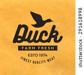 Premium Duck Meat Label With...